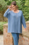 Morgan Knitted Rib Jumper - Powder Blue