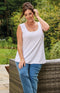 Tara Jersey Vest - White