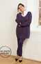 Marie by ROBELL Fleece Lined Trouser - Purple
