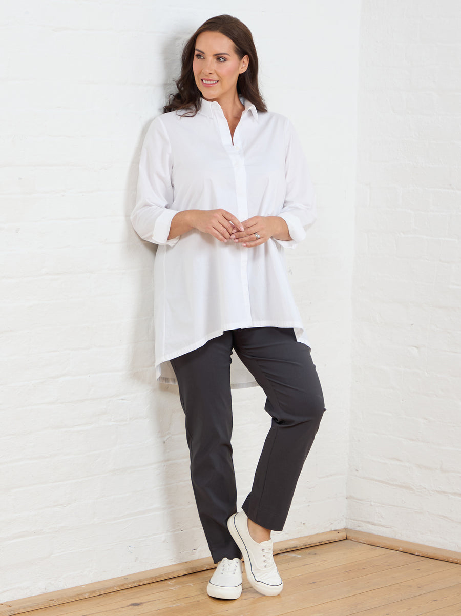 Hester Cotton Shirt - White
