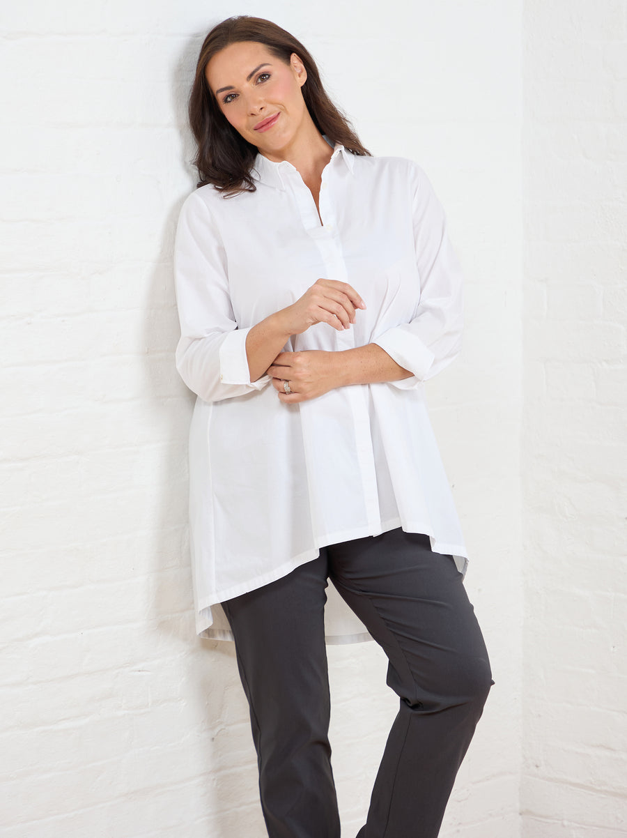 Hester Cotton Shirt - White