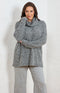 Melissa Boucle Knit Roll Neck Jumper - Grey Melange