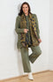 Margaret Cotton Blend Knit Rib Jumper - Khaki