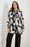 Jennifer Printed Shirt - Black/Cream