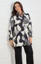 Jennifer Printed Shirt - Black/Cream