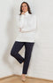Marie FL by ROBELL Fleece Lined Trouser - Navy