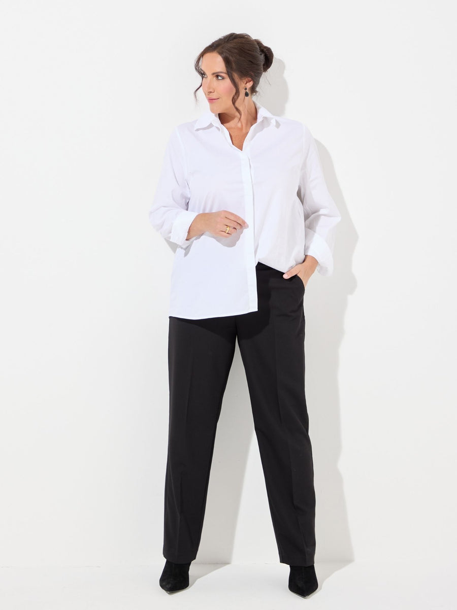 KAFFE Curve Sakira Black Tailored Trouser