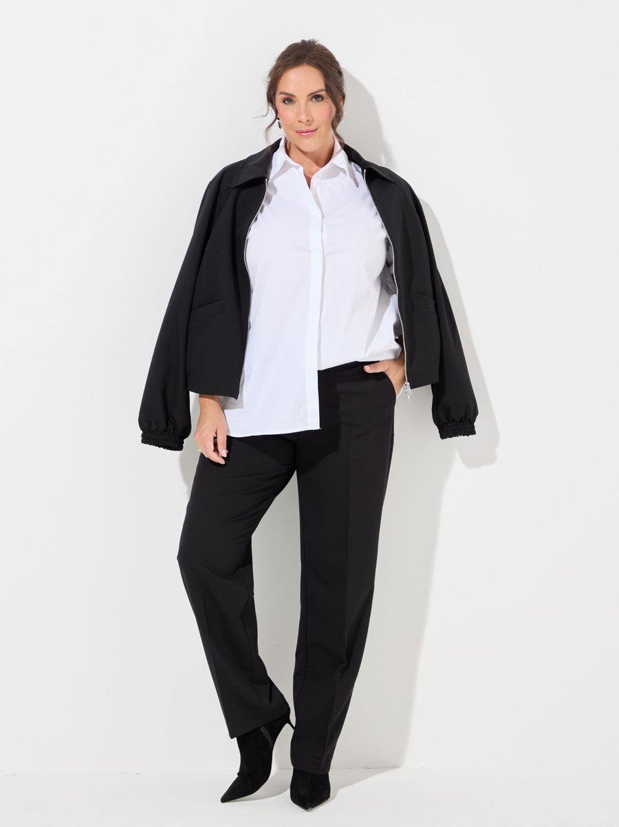 KAFFE Curve Sakira Black Tailored Trouser