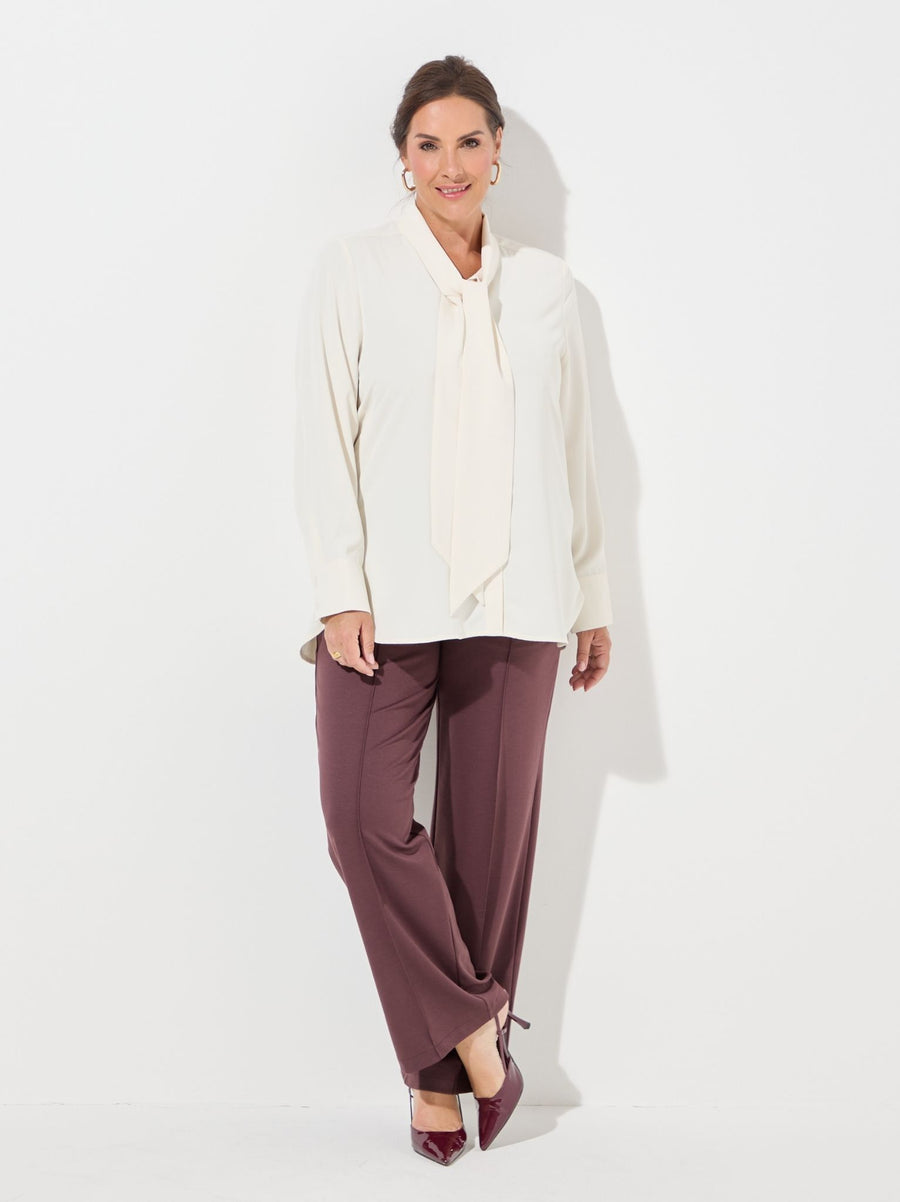 Hilda Crepe Shirt - Ivory
