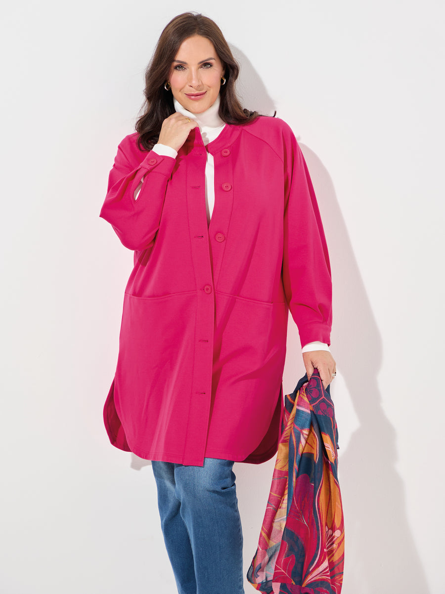 Ulla By NOEN Heavy Jersey Jacket - Fuchsia