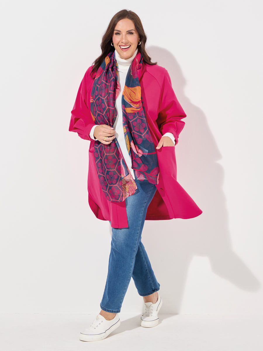 Ulla By NOEN Heavy Jersey Jacket - Fuchsia