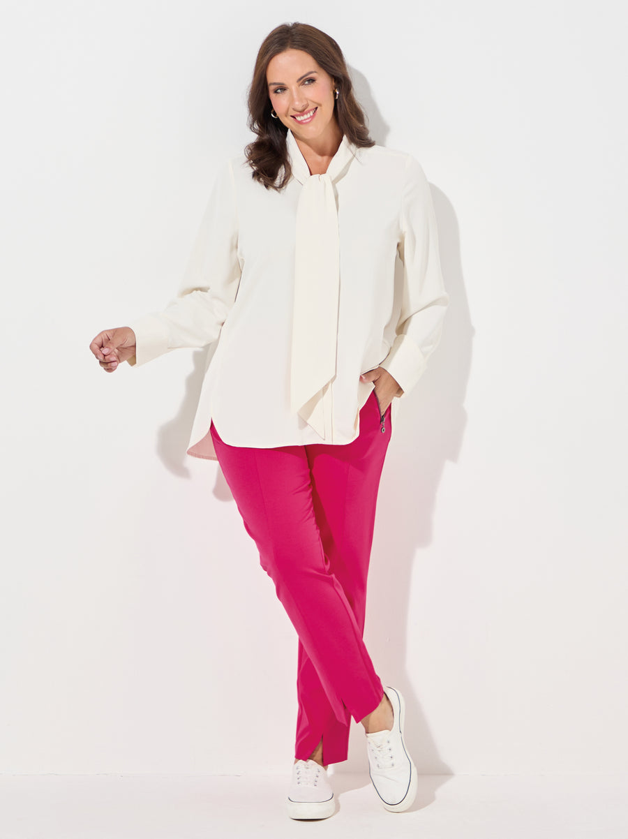 Rikka By NOEN Heavy Jersey Trouser - Fuchsia