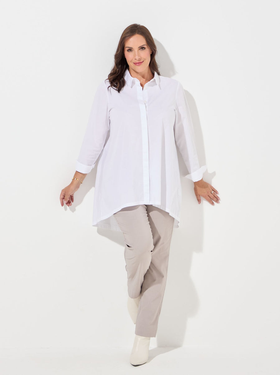 Marie FL by ROBELL Fleece Lined Trouser - Natural