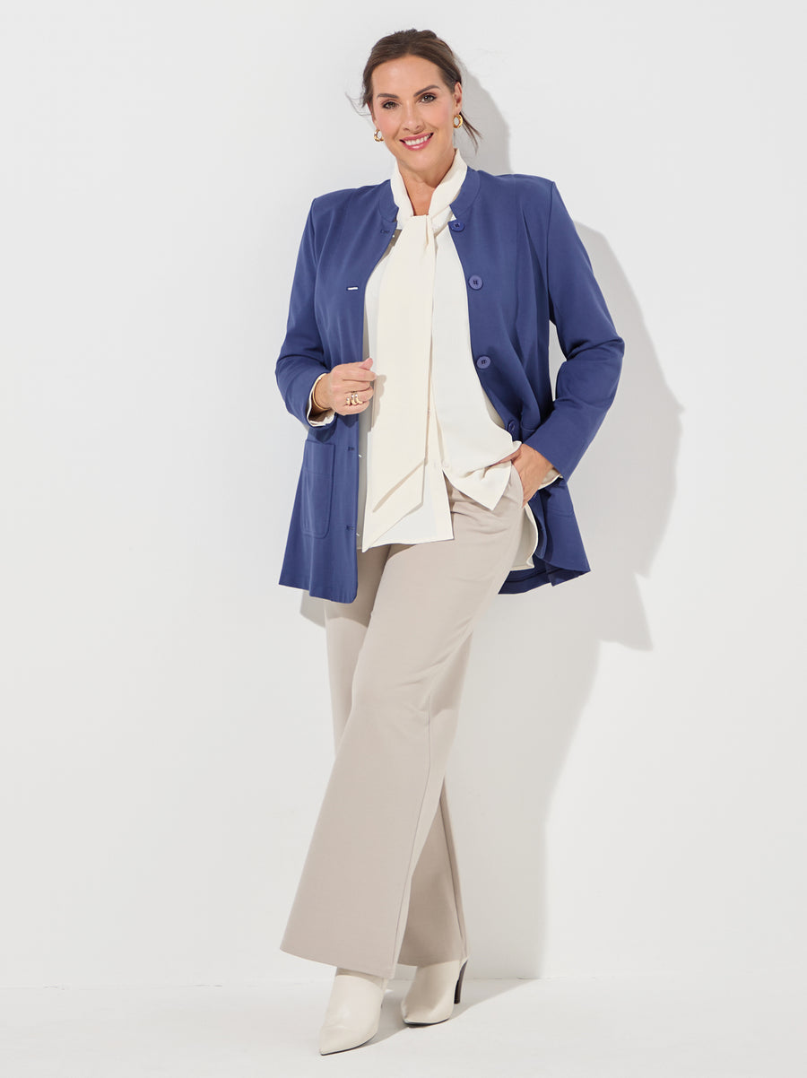 Rita Ponte Di Roma Trouser - Denim Blue