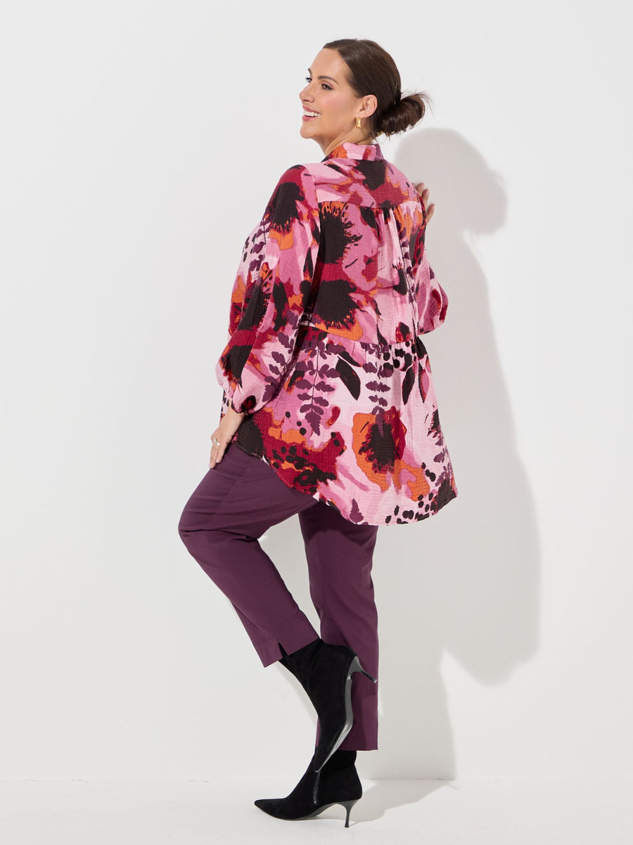 Hazel by NOEN Wild Rose Printed Shirt