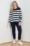 Marie FL by ROBELL Stretch Jeans - Dark Denim