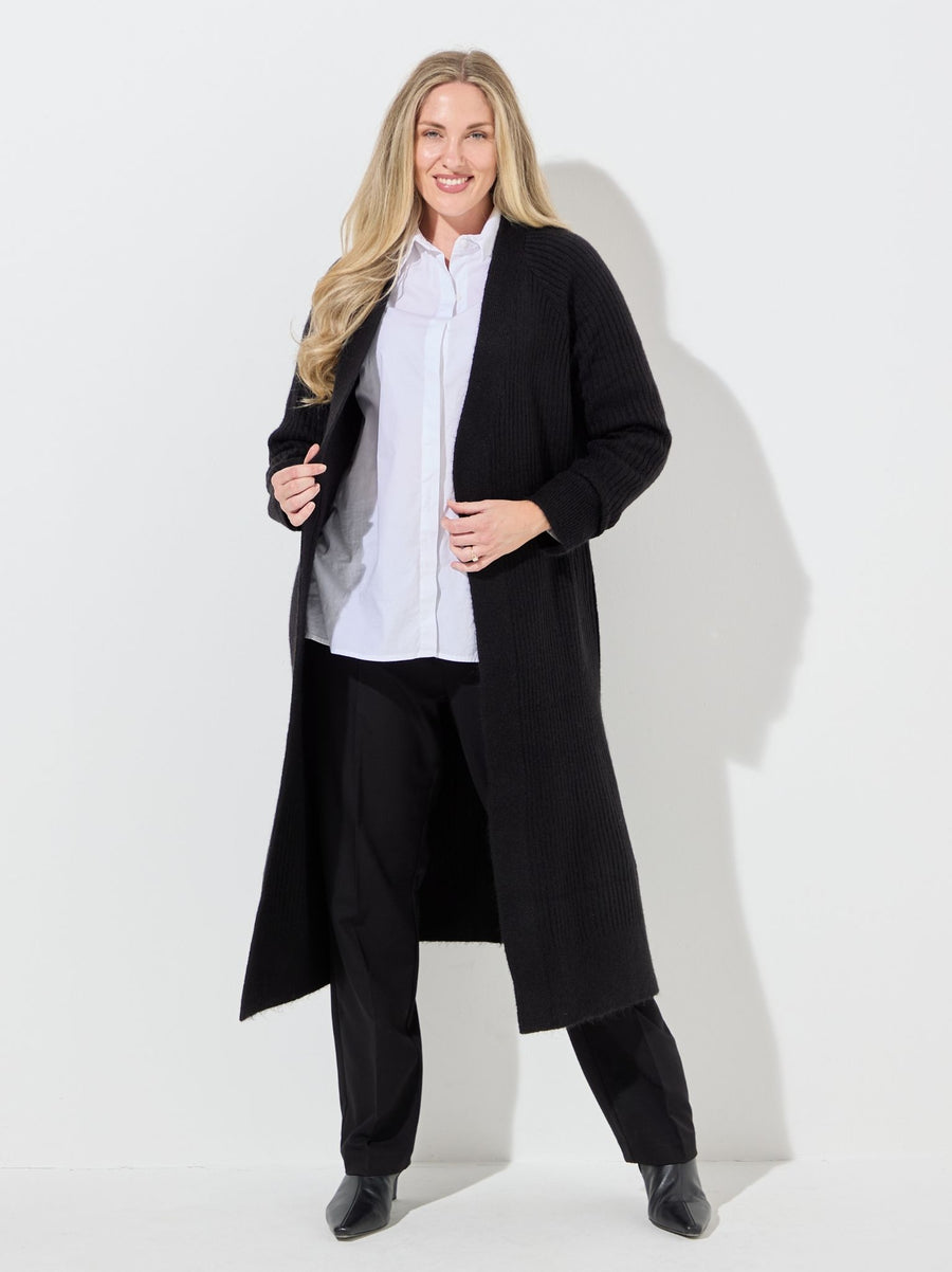KAFFE Curve Rinye Long Cardigan - Black