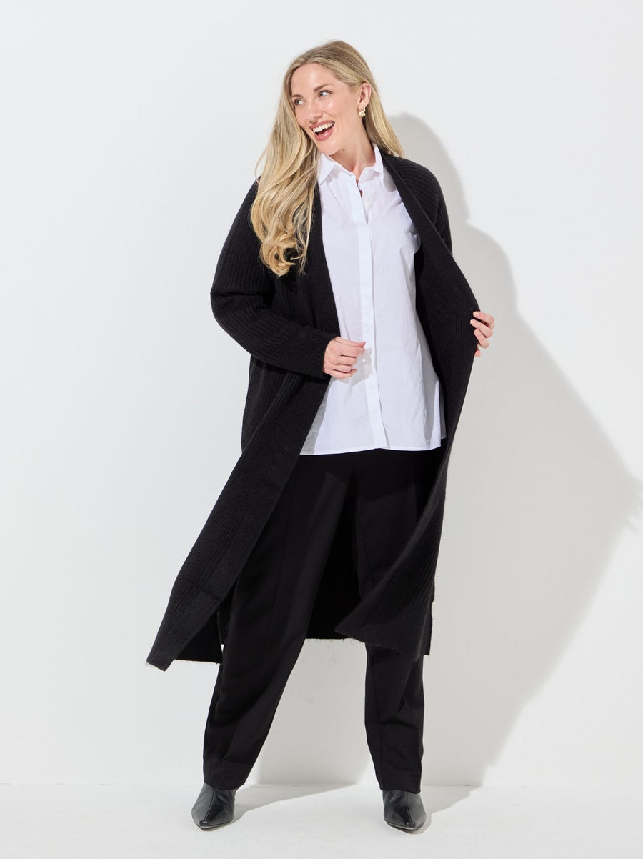 KAFFE Curve Rinye Long Cardigan - Black