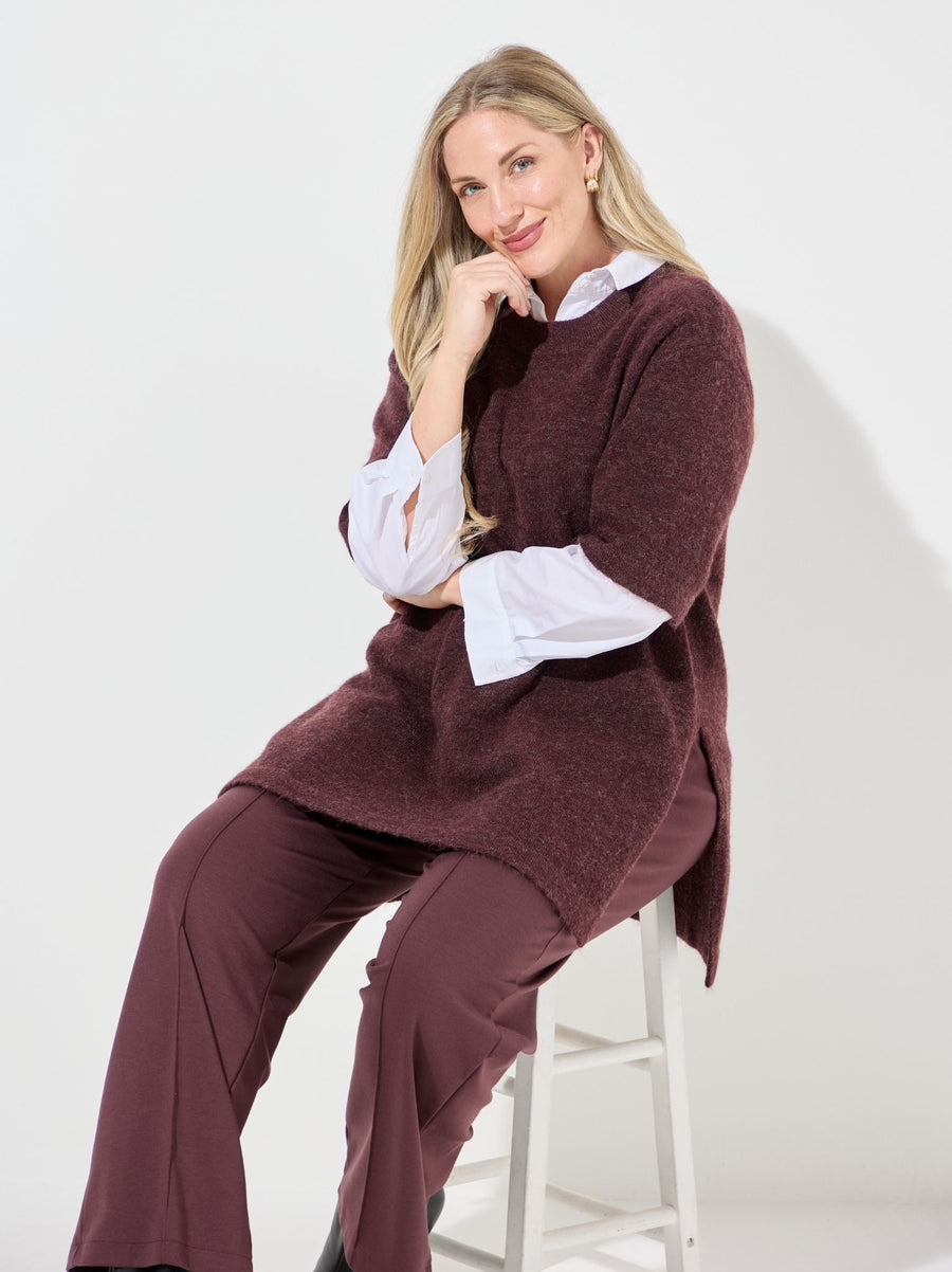 KAFFE Curve Niela Fudge Jumper