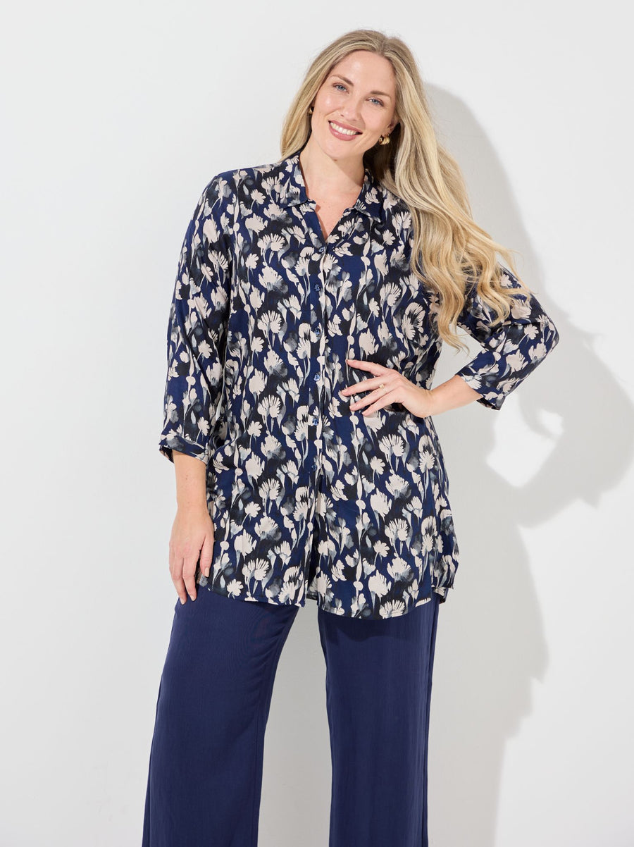 Hella by CISO Blue Print Long Shirt