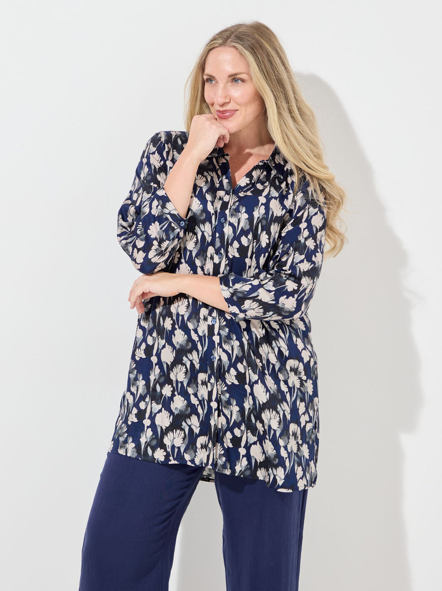 Hella by CISO Blue Print Long Shirt