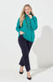 Marisse Plain Knit Roll Neck Jumper - Teal