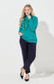 Marisse Plain Knit Roll Neck Jumper - Teal