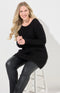 Margaret Knitted Jumper - Black