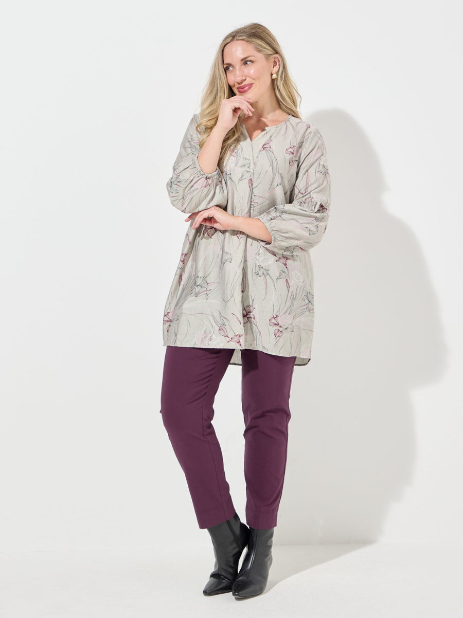 Tyra by CISO Rose Long Printed Tunic