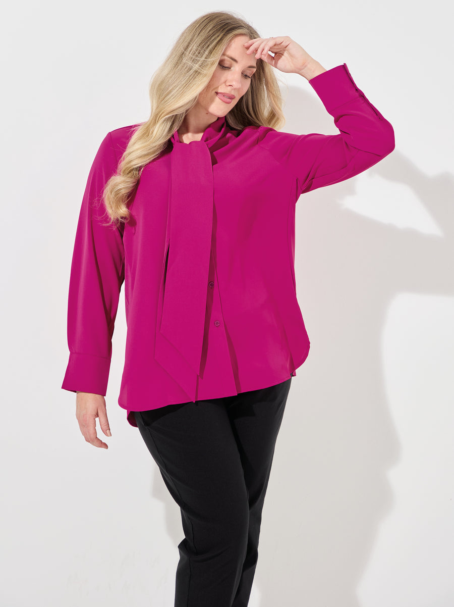 Hilda Crepe Shirt - Orchid