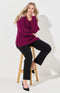 Violet Knitted Jumper - Plum