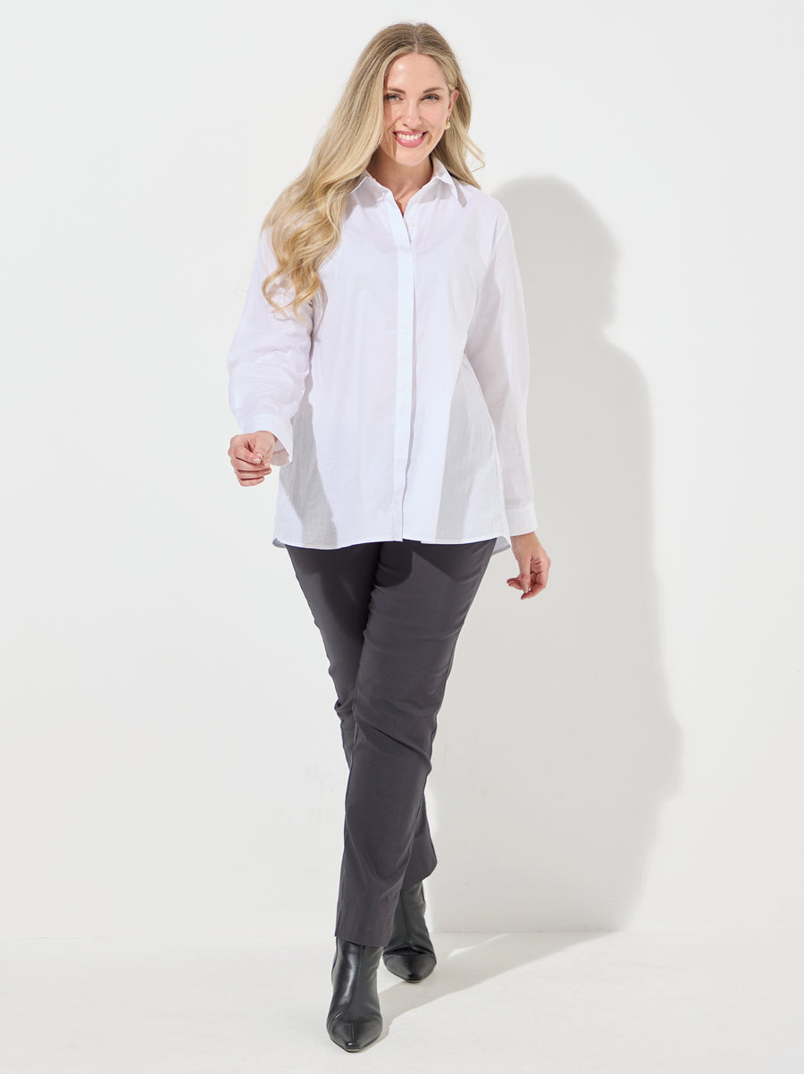 Marie FL by ROBELL Stretch Trouser - Graphite