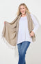 Soft Pashmina Style Wrap Scarf - Taupe