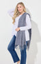 Soft Pashmina Style Wrap Scarf - Denim