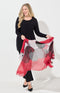 Leopard Dots Print Scarf - Red