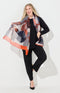 Leopard Dots Print Scarf - Orange