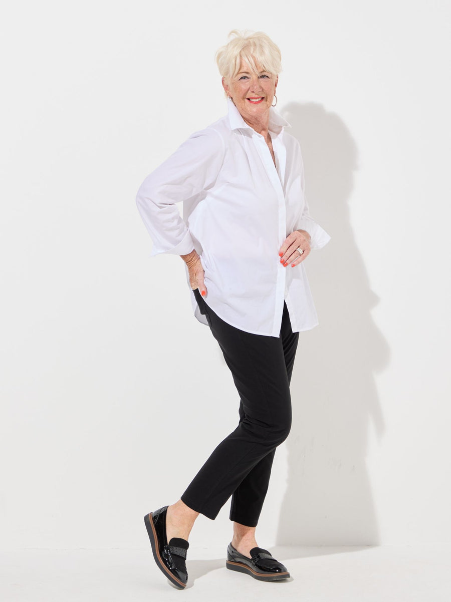 Ella Stretch Slim Leg Trouser - Black