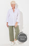 Steffi Stretch Cropped Trouser - Sage