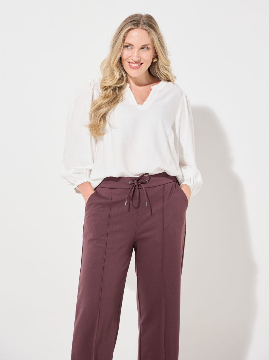 KAFFE Curve Jenna Fudge Straight Trouser