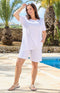 Emma (Robell) Stretch Shorts - White