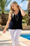 Selena Knitted Vest - Navy