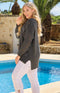Frida Open Knit Jumper - Graphite
