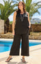 Romi Viscose/Linen Draw String Trouser - Black