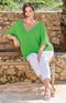 Indie Crochet Knit Jumper - Apple
