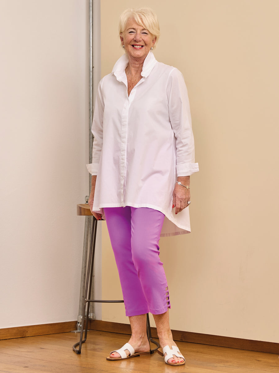 Lena 09 by Robell Stretch Trouser - Orchid
