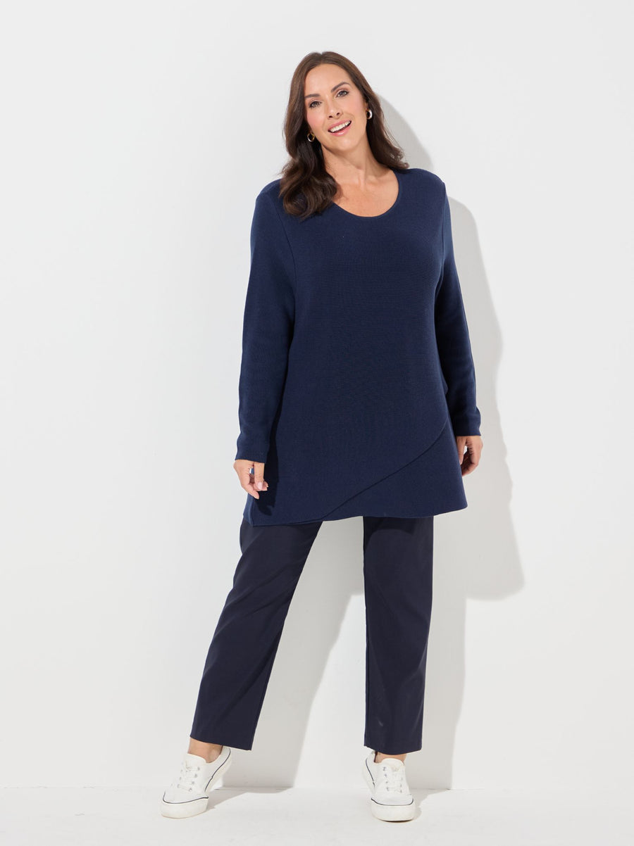 Ruth Stretch Trouser - Navy