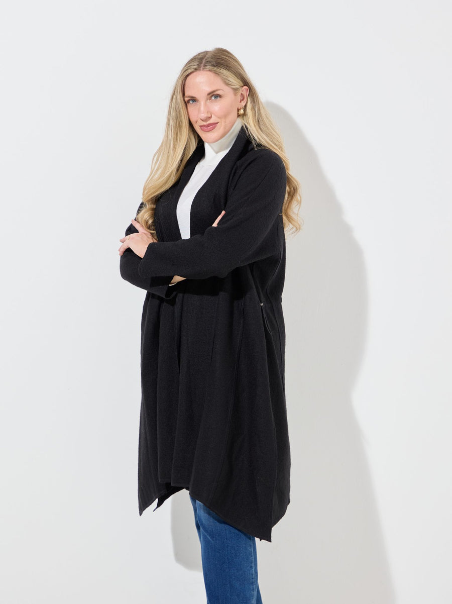 Ulrika By NOEN Boiled Wool Coat - Black