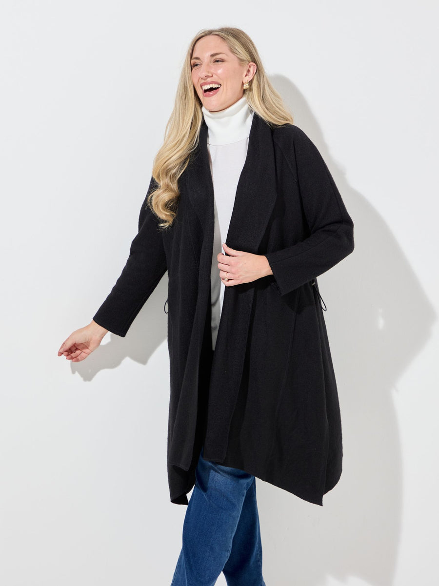 Ulrika By NOEN Boiled Wool Coat - Black