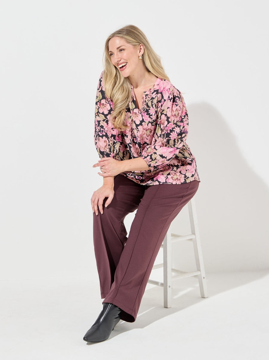 KAFFE Curve Jenna Fudge Straight Trouser