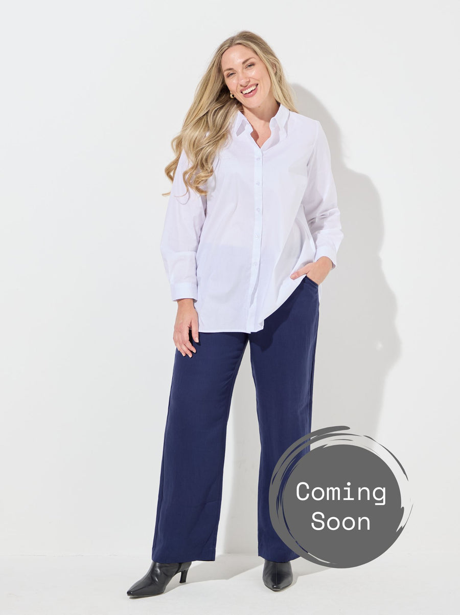 Helga by CISO White Cotton Blend Shirt